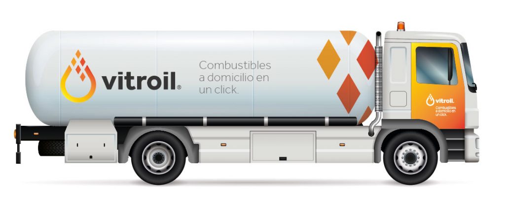 Camiones de reparto de gasoil a domicilio
